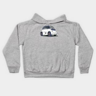 Citroen Ami electric car in white Kids Hoodie